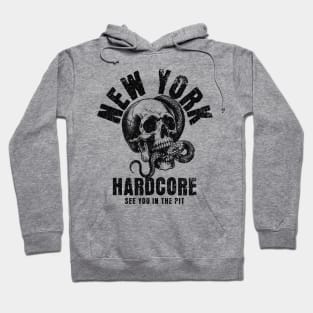 New York Hardcore skull Hoodie